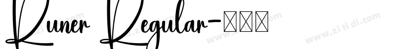 Runer Regular字体转换 Runer Regular字体转换